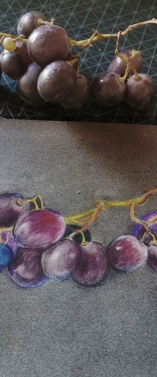 Sicilian black grapes by Oksana Siciliana