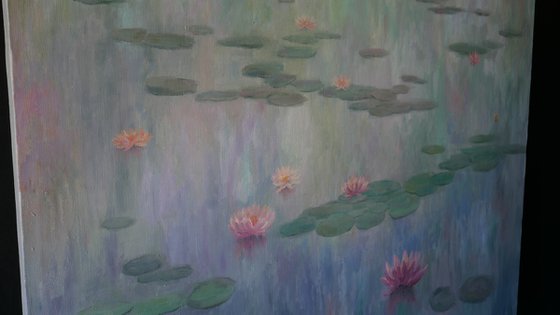 Water Lilies - Water Lilies large painting