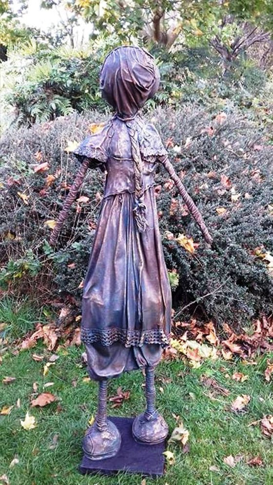 Maisey life size girl Garden sculpture