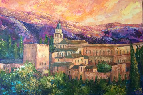 Granada Sunset by Colette Baumback