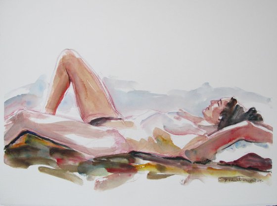 reclining female nude