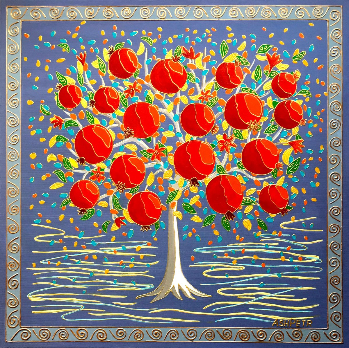 Pomegranate tree by Ashot Petrosyan