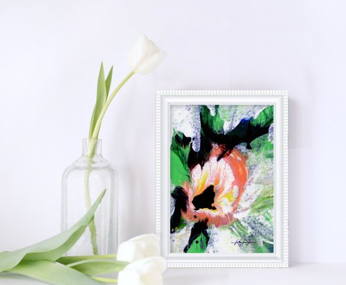 Blooming Magic 153 - Framed Floral Painting by Kathy Morton Stanion by Kathy Morton Stanion