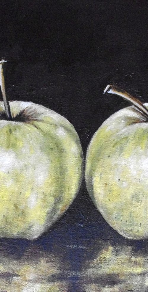 A pair of Green Apples by Hanna Kaciniel