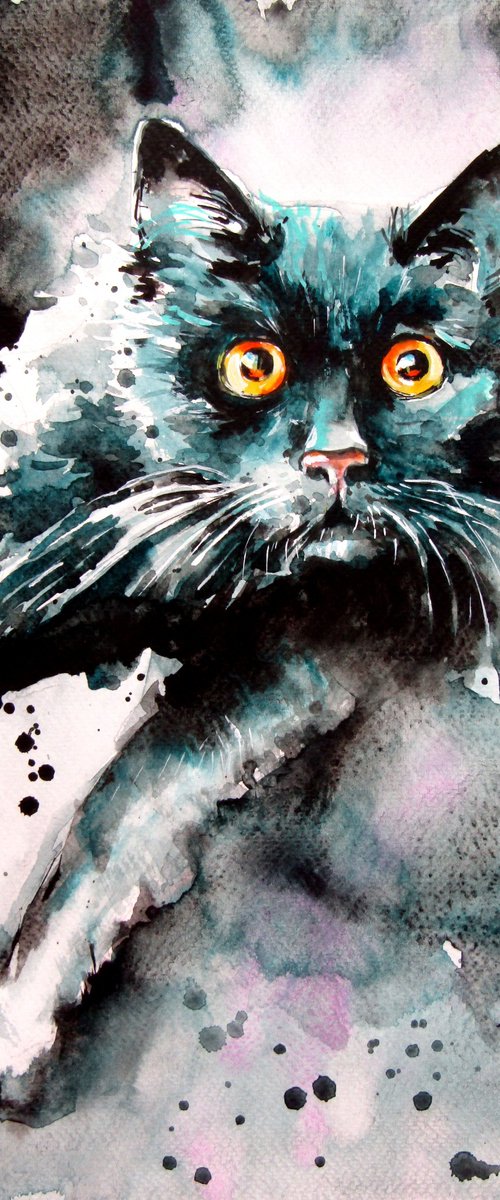 Black cat by Kovács Anna Brigitta
