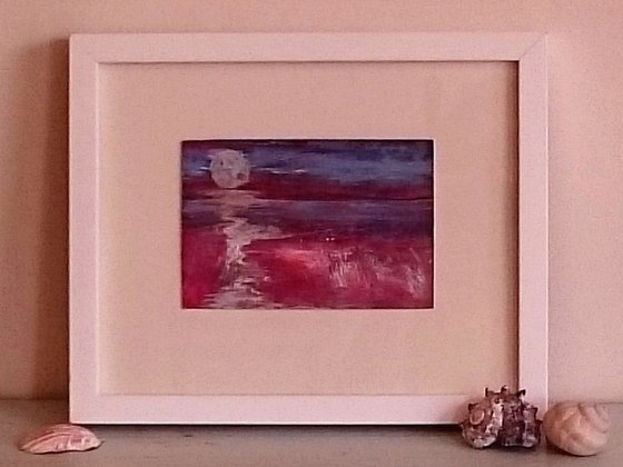 Memories of  the Sea II (semi-abstract framed seascape)