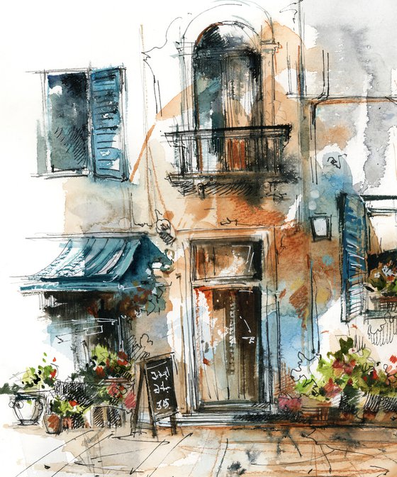 Architecture Sketch - Italian House