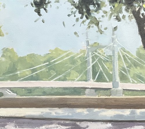 Albert Bridge afternoon by Louise Gillard