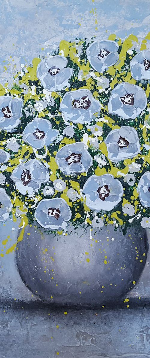 HAPPINESS IS A VASE FULL OF FLOWERS by Cinzia Mancini