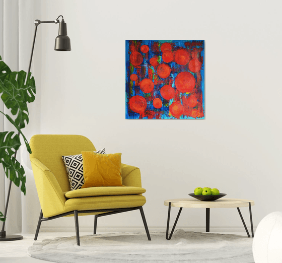 Abstract poppies
