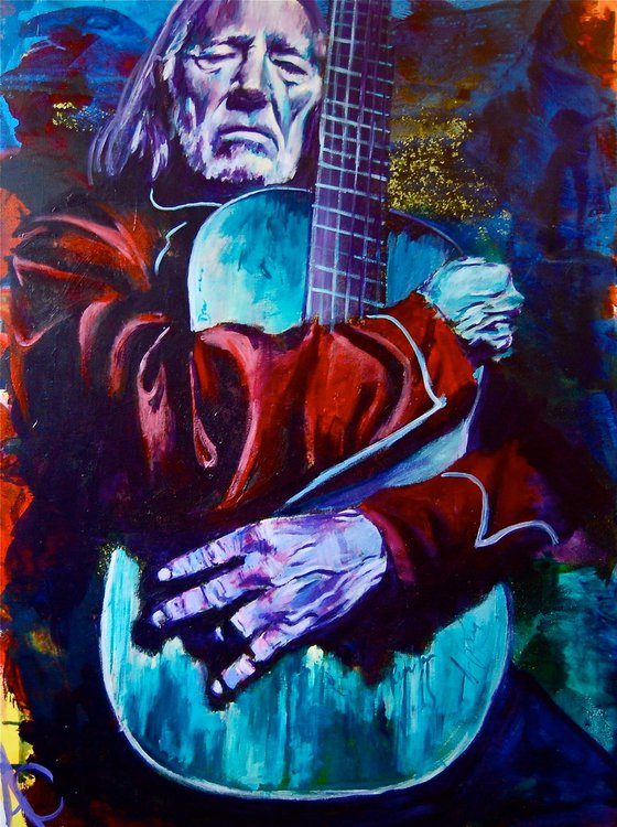 Willie Nelson | Vibrant | Impressionism | Giclee