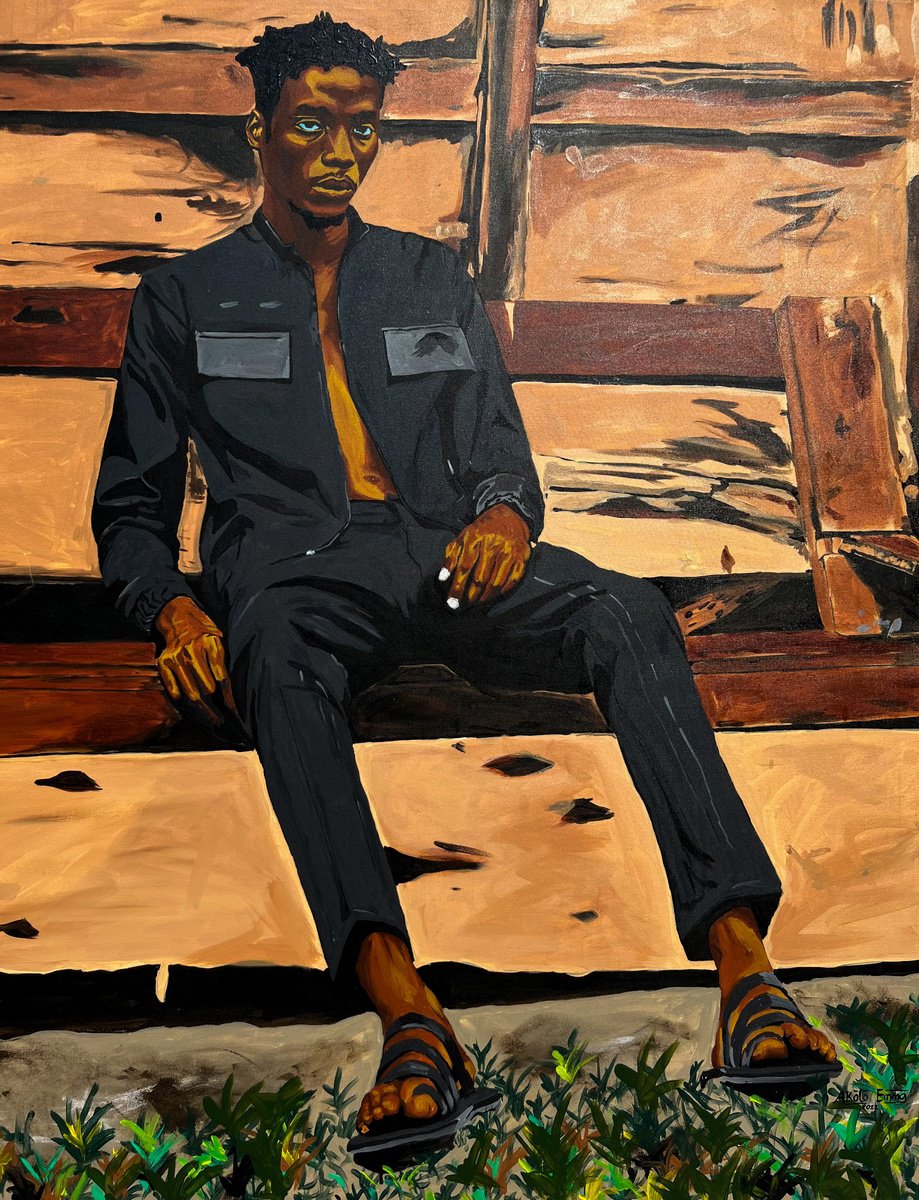 In Search Of Meaning By Emmanuel Akolo, 48 X 60, Artwork For Sale On Artfinder