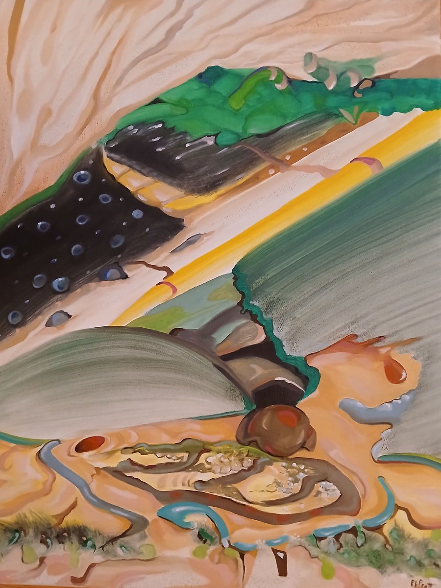 Surrealistic Oil Painting , Klownz Bereft By Randy Pratt, 18 X 24, Artwork For Sale On Artfinder