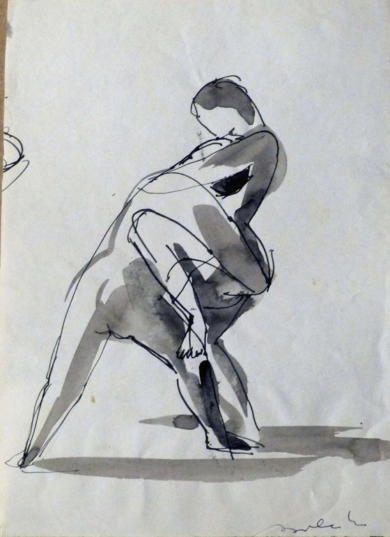Erotic drawing, 21x15 cm ESA5 - AF exclusive