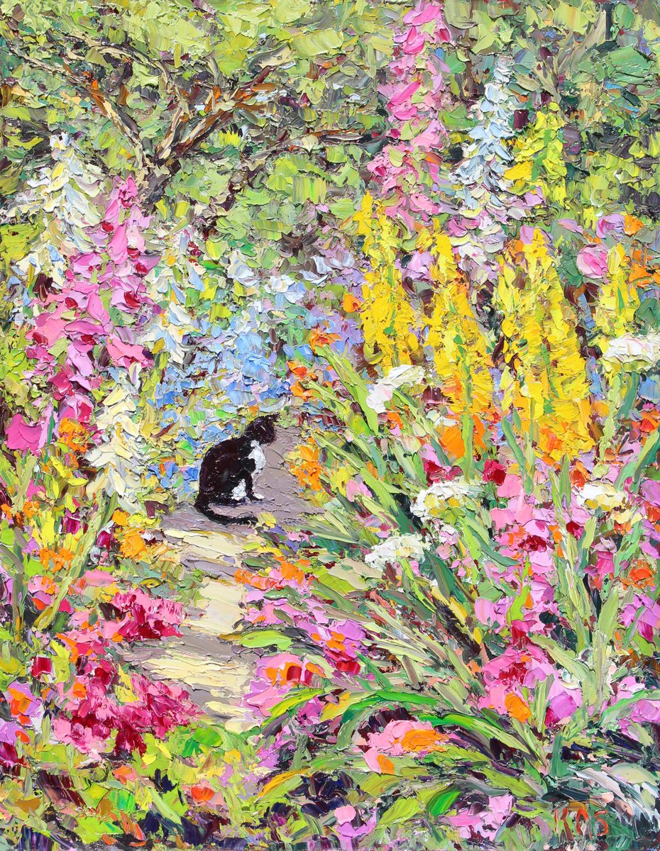 Impressionistic Landscape Oil Painting By Kristen Olson Stone, 16 X 20", Oreo