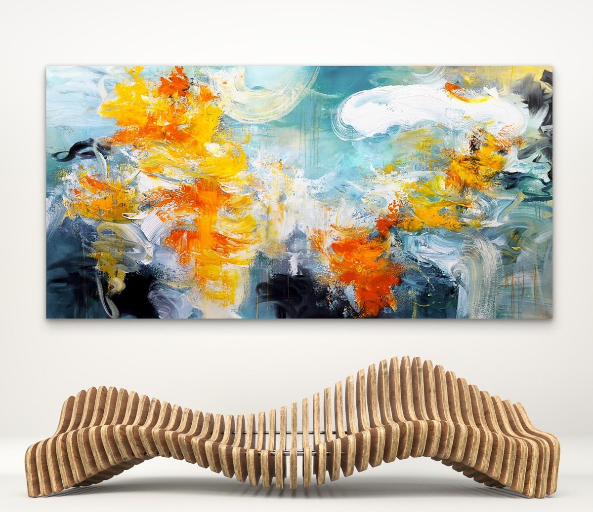 Electric Garden By Andrada Anghel, 60 X 30, Artwork For Sale On Artfinder