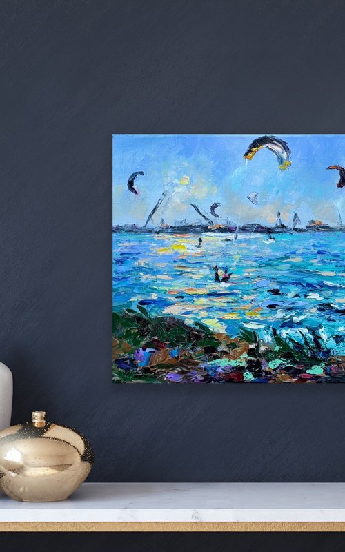 Kites over the Sea by Olga Blazhko