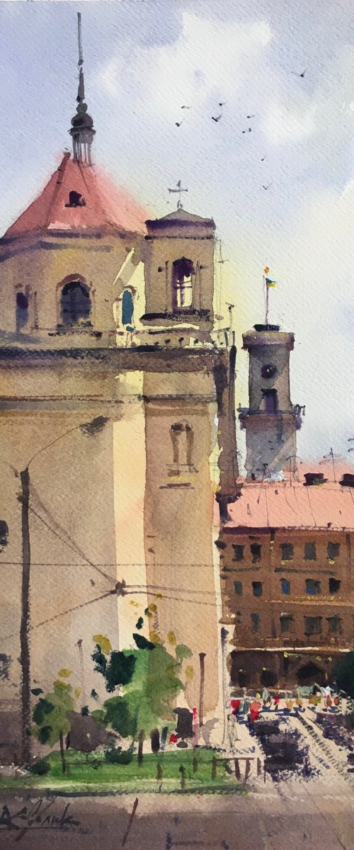 Summer day in Lviv city by Andrii Kovalyk