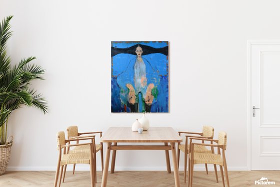 My Red — Figure in Dramatic Blue