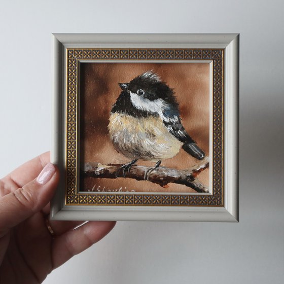 Bird Small Painting Framed