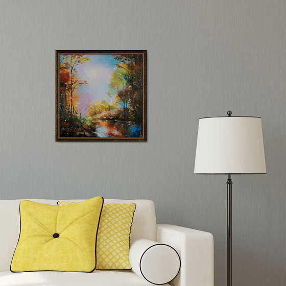 Fall forest (framed)