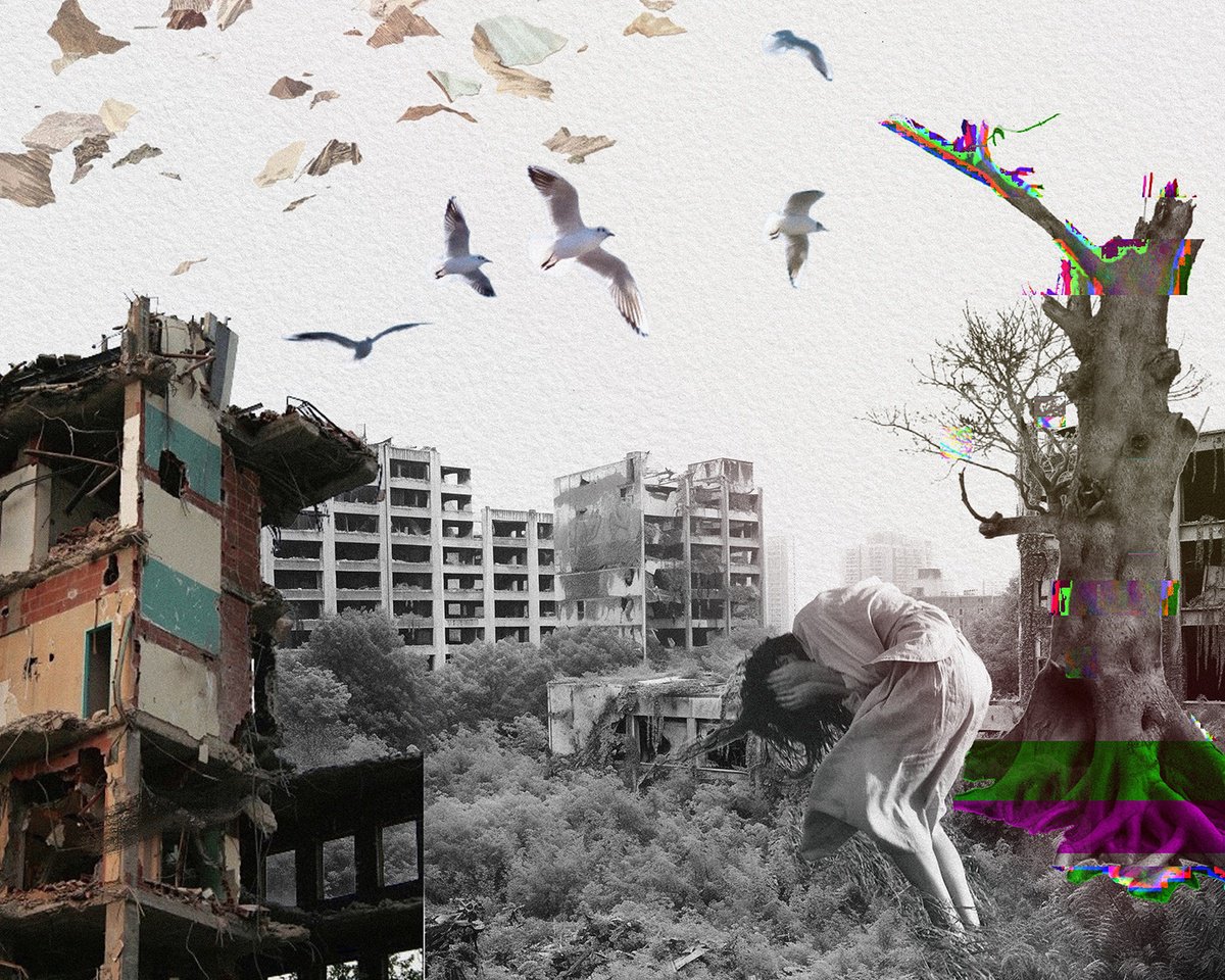 Cityscapes Giclee Print By Delnara El, 39 X 31, From Distance, Original Artwork