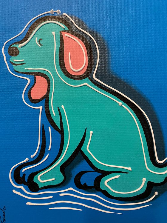 Action.3D Little Dog. Eka Peradze Art.