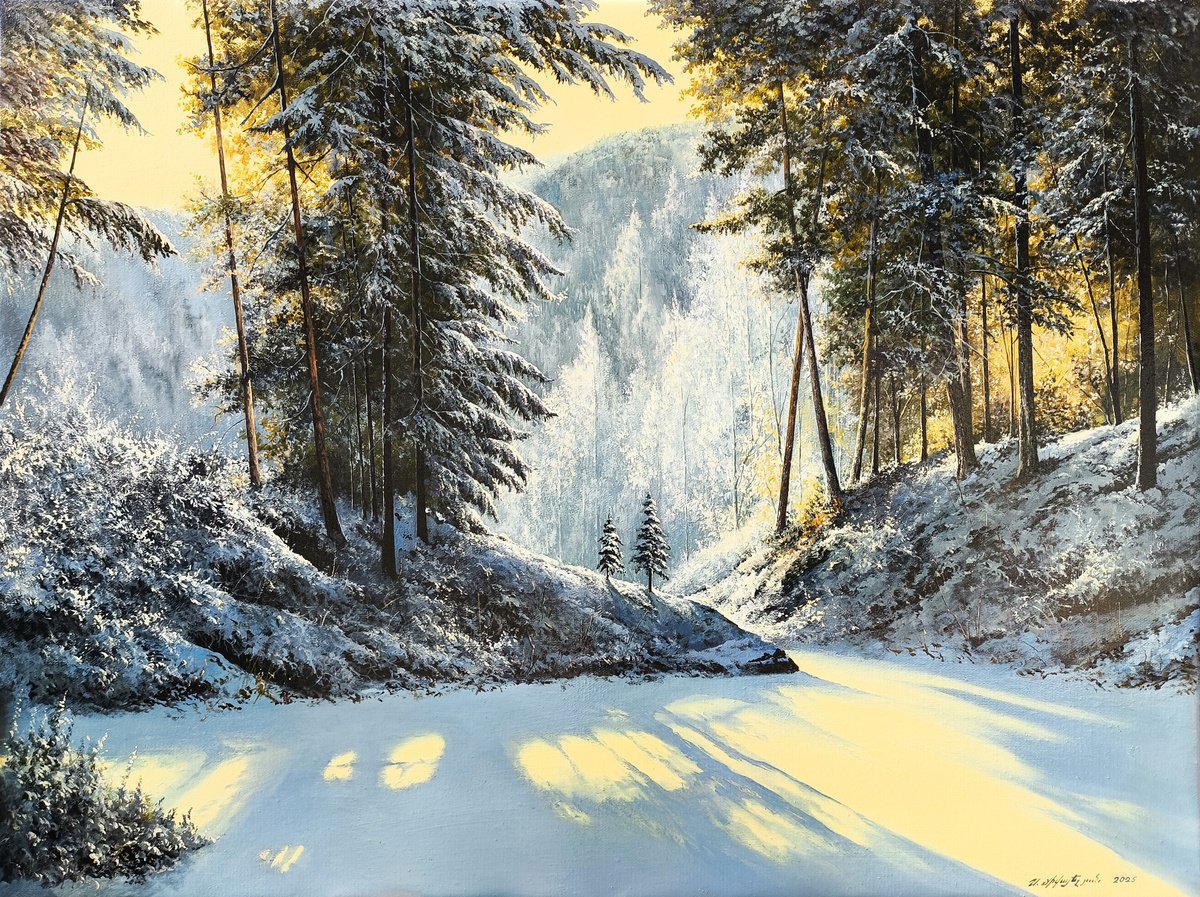 Photorealistic Oil Painting , Ice Beauty By Sergei Miqaielyan, 31 X 24, Artwork For Sale On Artfinder