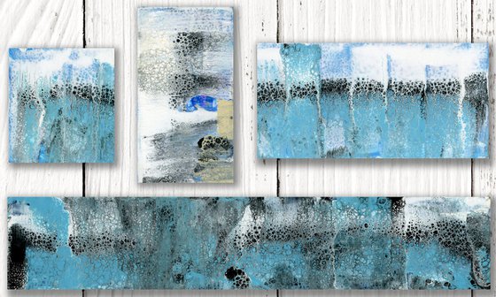 A Creative Soul Collection 4 - 4 Small Abstract Paintings by Kathy Morton Stanion