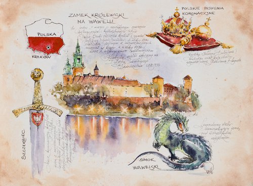 Wawel Castle , Krakow, Poland, Europe. by Eve Mazur