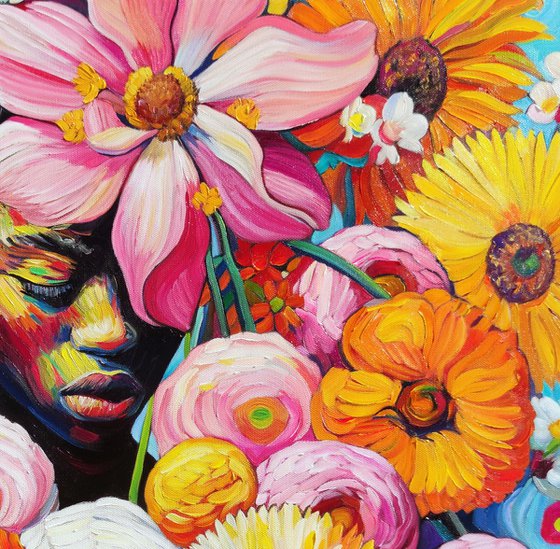 Flower Girl – Floral Portrait