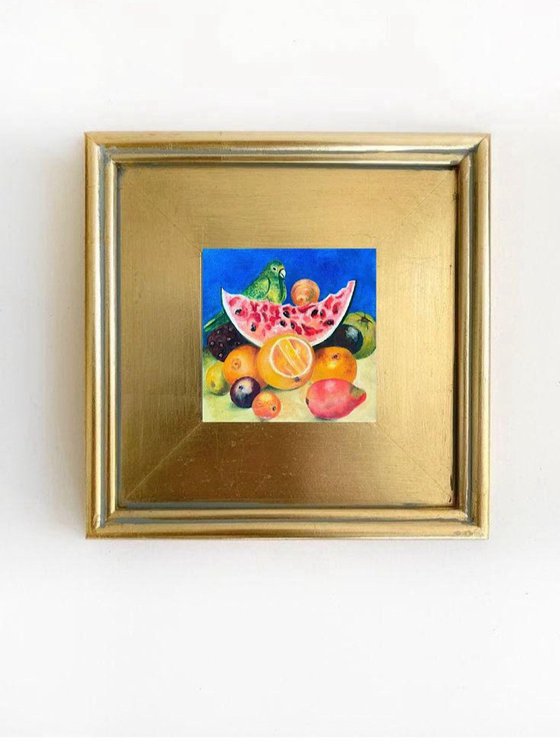 Still life with a parrot