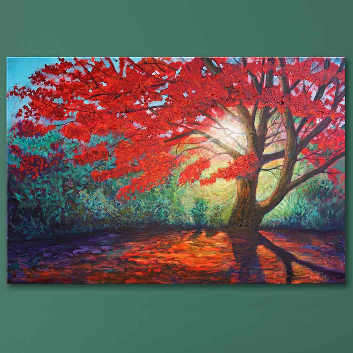 The Radiant Maple By Amanda Dagg, 36 X 24, Artwork For Sale On Artfinder