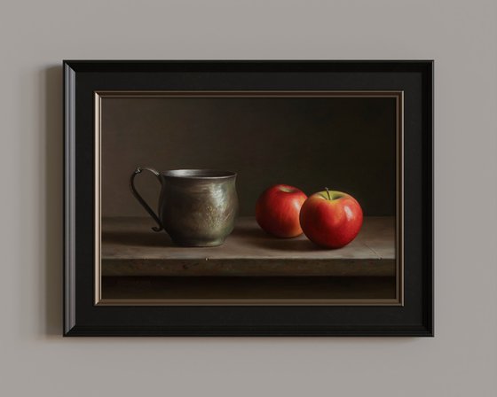 Apples with a cup