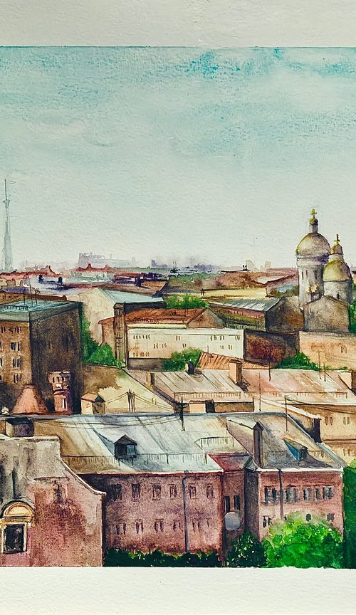 Panoramic view of the city. by Lavi Li