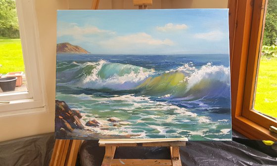 Waves. Seascape Painting