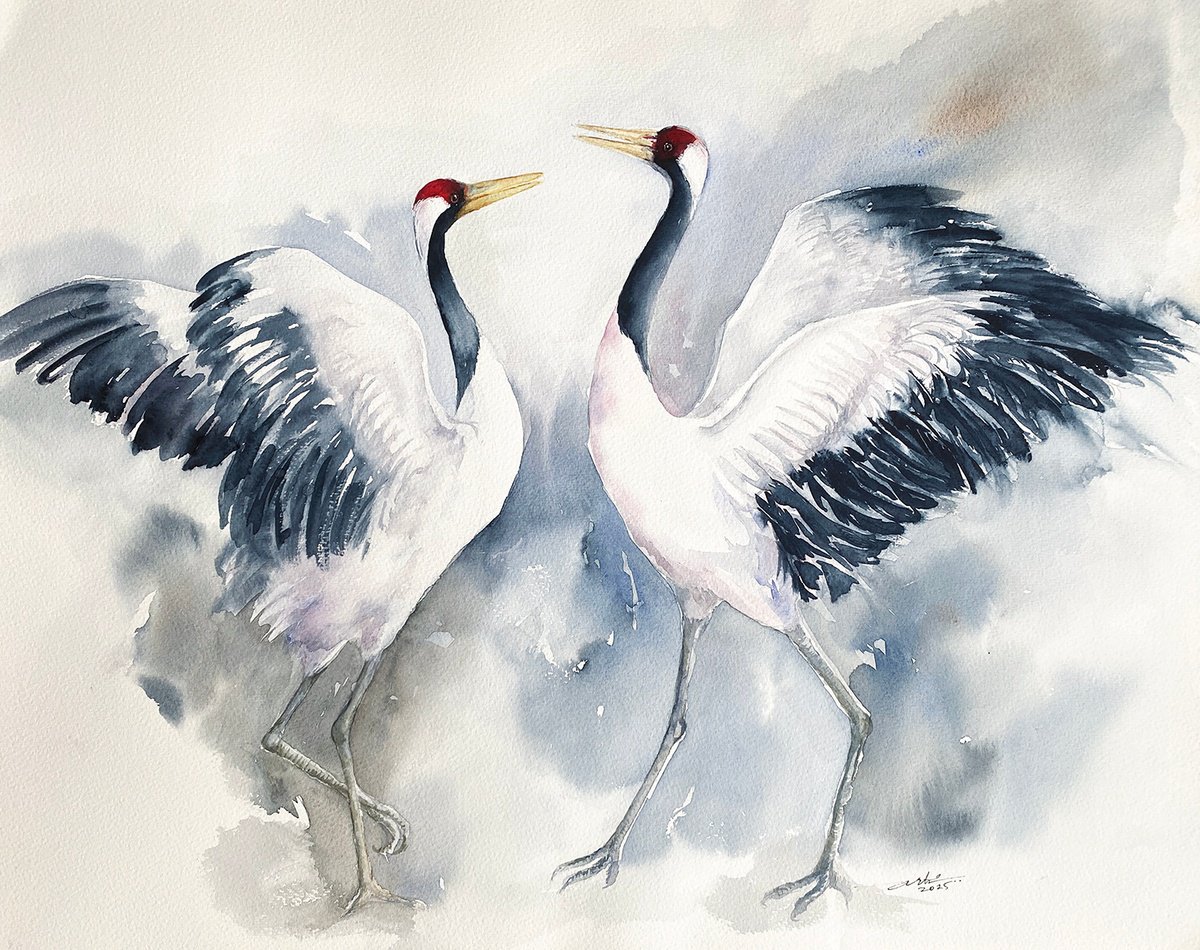 Impressionistic Animal Watercolour By Arti Chauhan, 20 X 16, Grace In Motion, Original Artwork
