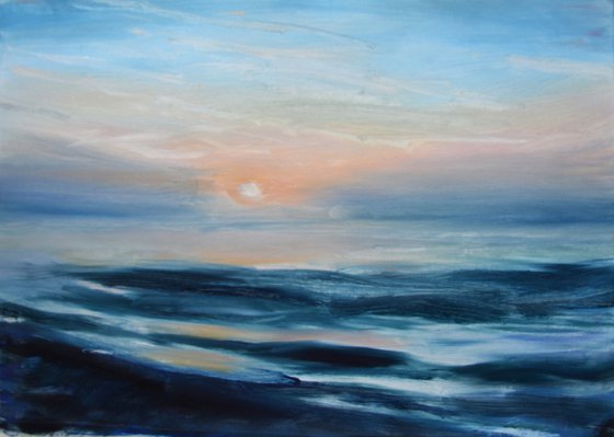 Sunrise A NEW CHANCE Painting seascape sea sunrise painting