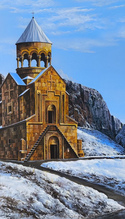 Noravank in Winter by Sergei Miqaielyan