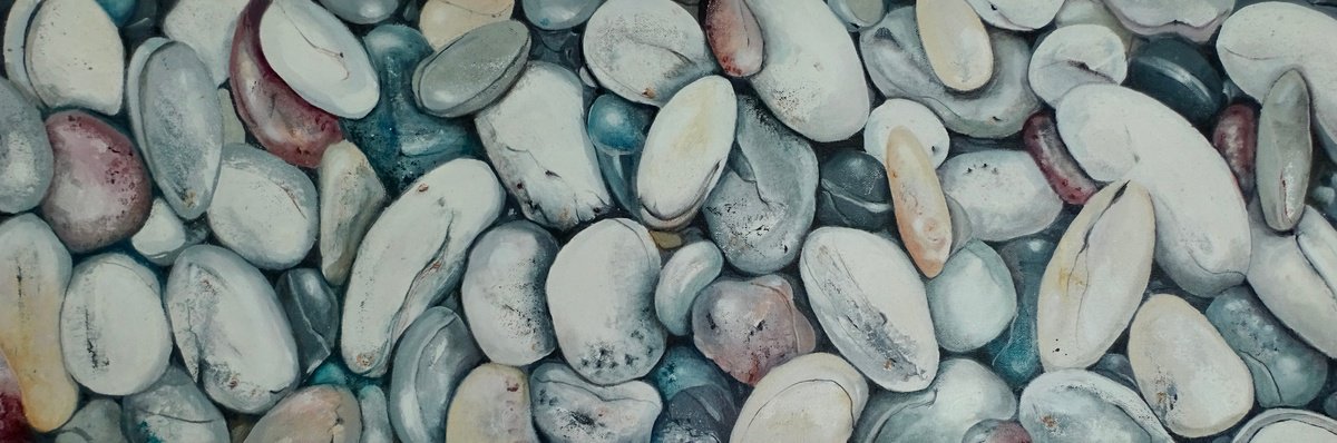 Pick A Pebble. by Mel Davies Original Art