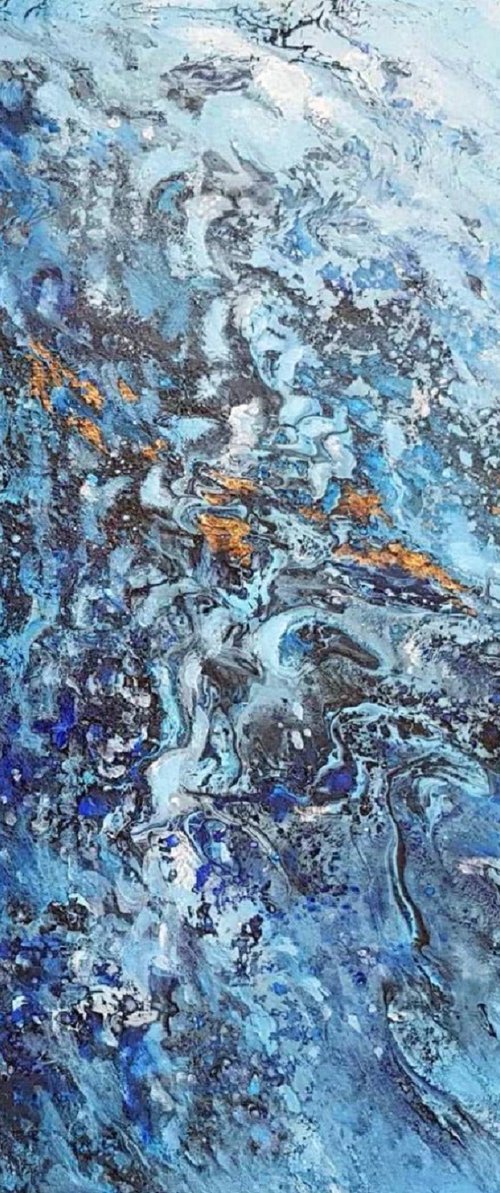 Blue infinity. Painting by Olga Lomax