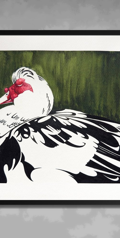 Muscovy duck by Lana Nuori