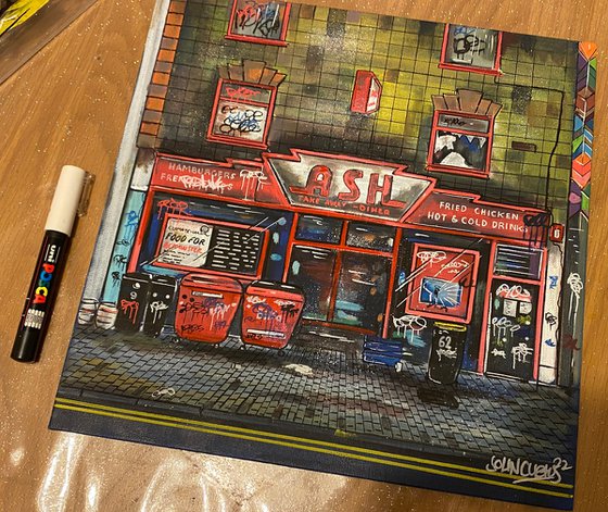 Ash Diner -  Original on canvas board