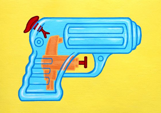 Water Pistol Pop Art Painting