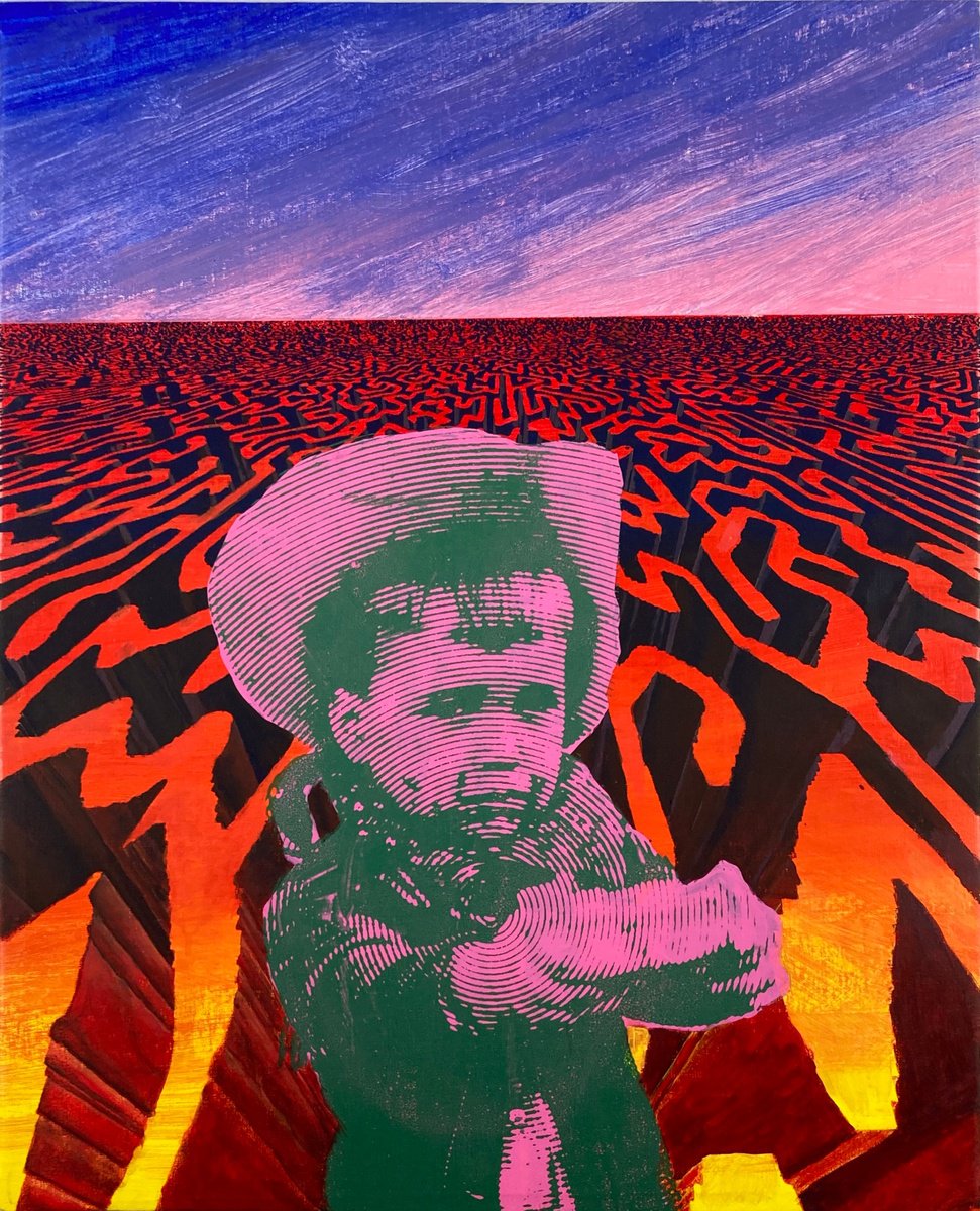 Surrealistic Screenprint , No Thank You, Leon - 1 By Michael E. Voss, 21 X 26, Artwork For Sale On Artfinder