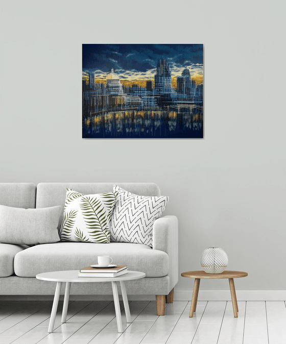 London Skyline Sunset