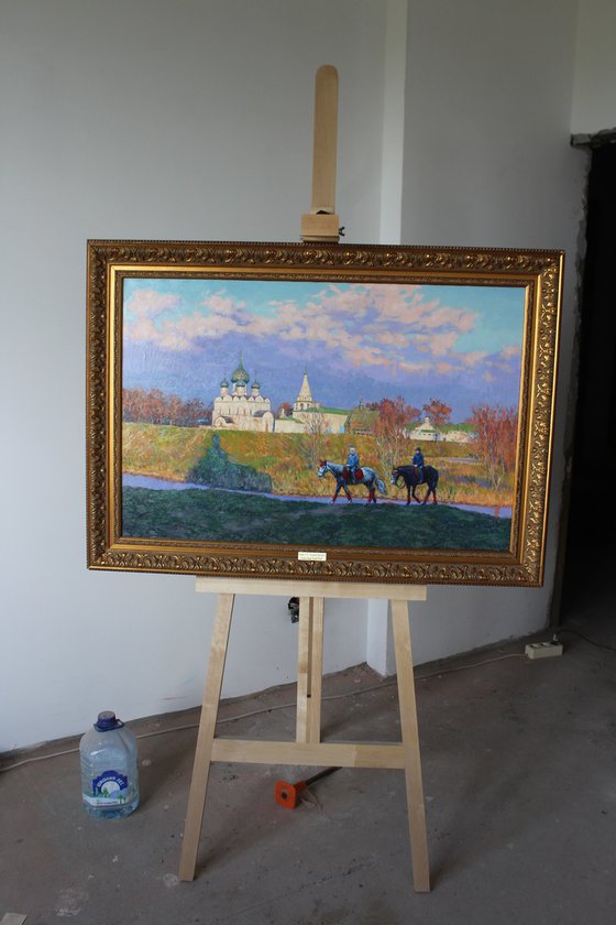 Suzdal. Horse riding