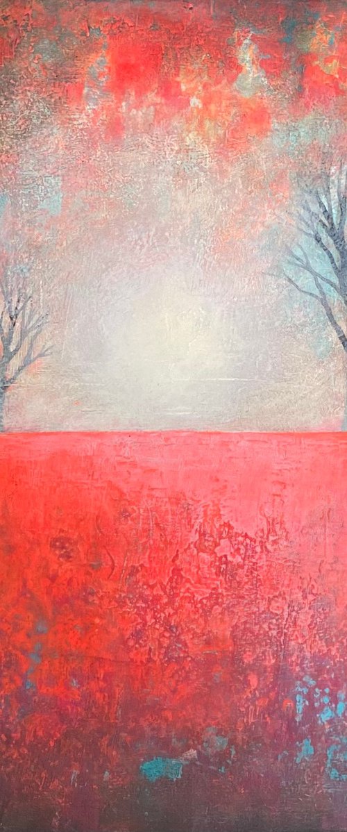 'Lost in Time', Painting No. 5 of Rural Landscape Collection, Series I by Jo Starkey