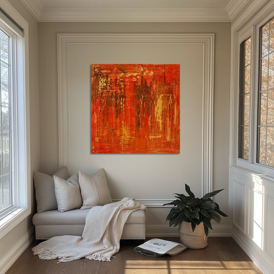 Hand-painted Red Gold