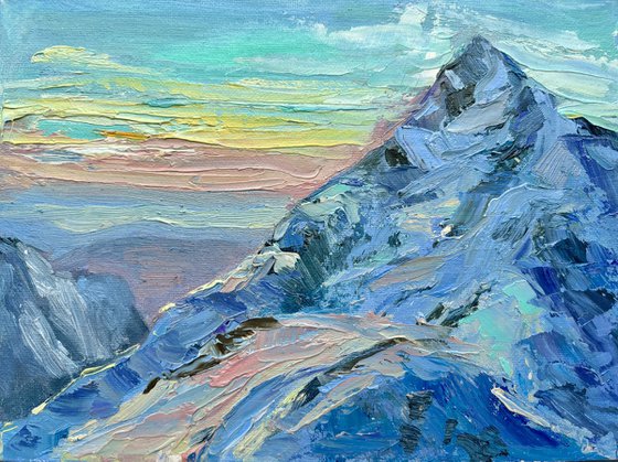 "Sunset at 2300", 18*24cm